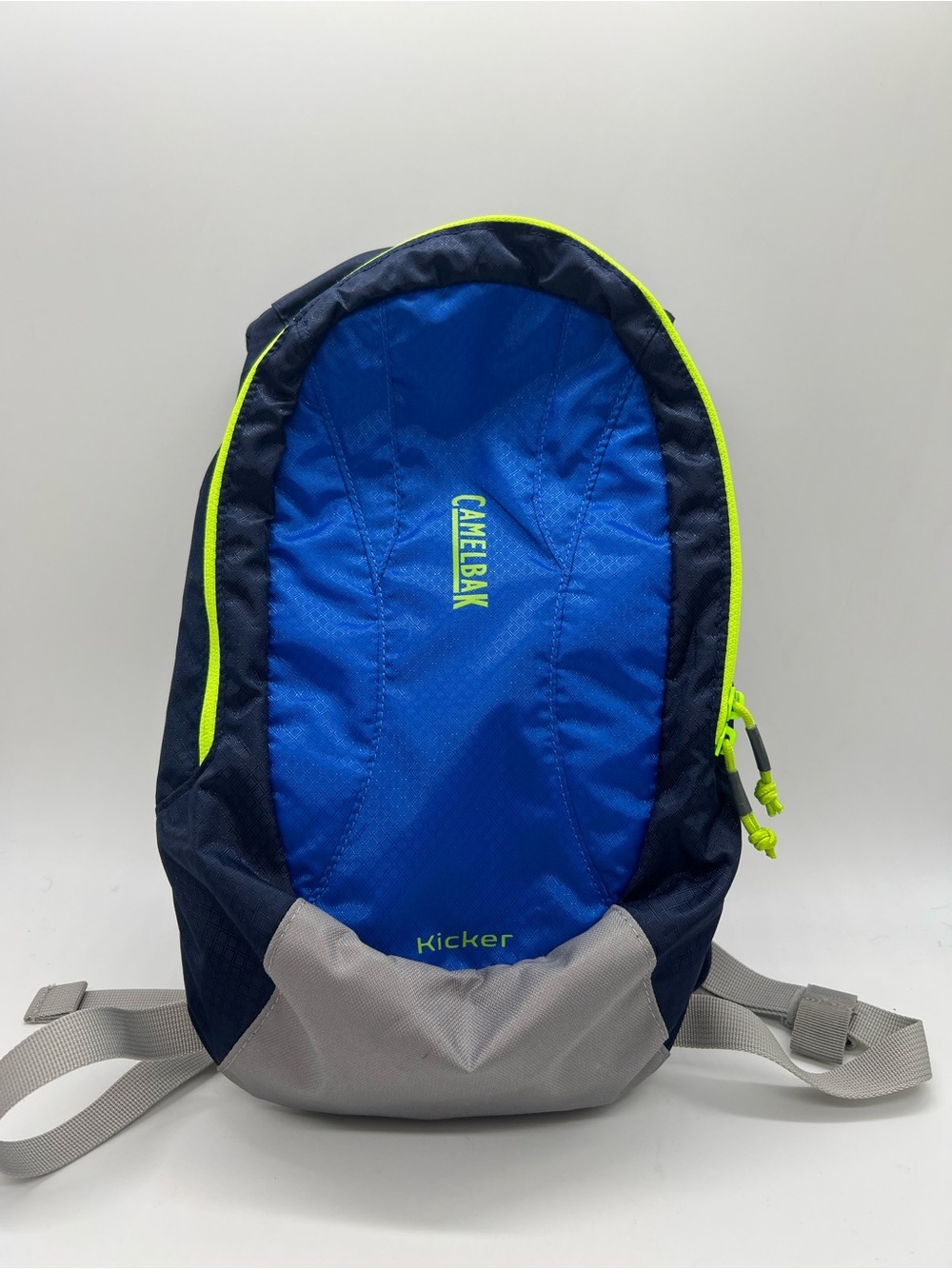CamelBak Kicker Kid's Blue and Neon Green Kicker Backpack